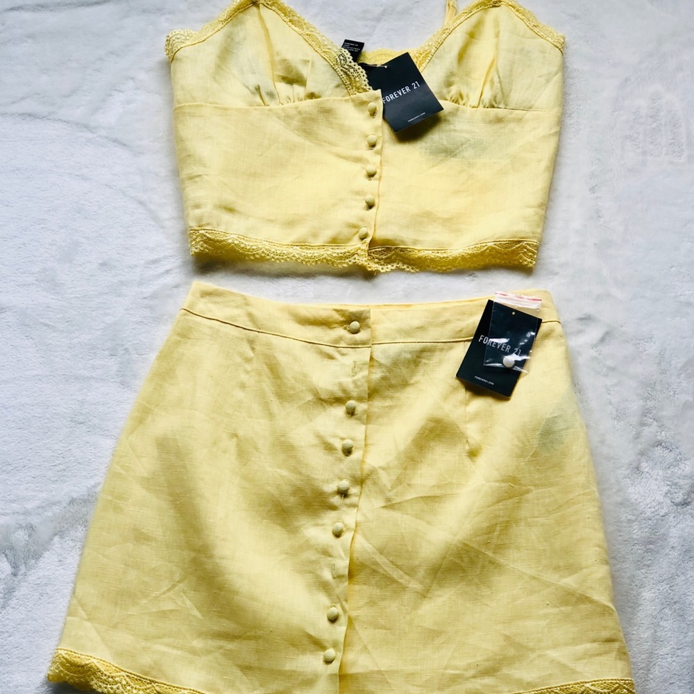 Yellow Two Piece Matching Set
